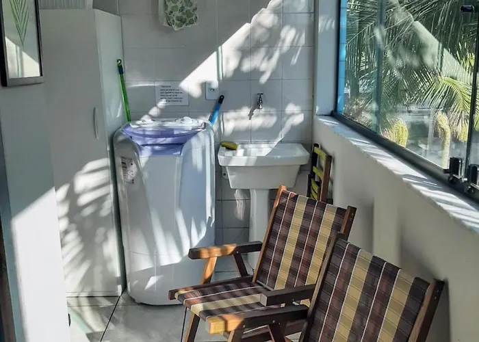 Ap 1Q Casal, 1 Sofa Cama Casal, E 1 Colchao Solteiro, Box Garagem, Wifi, Tv Cabo, 200M Mar